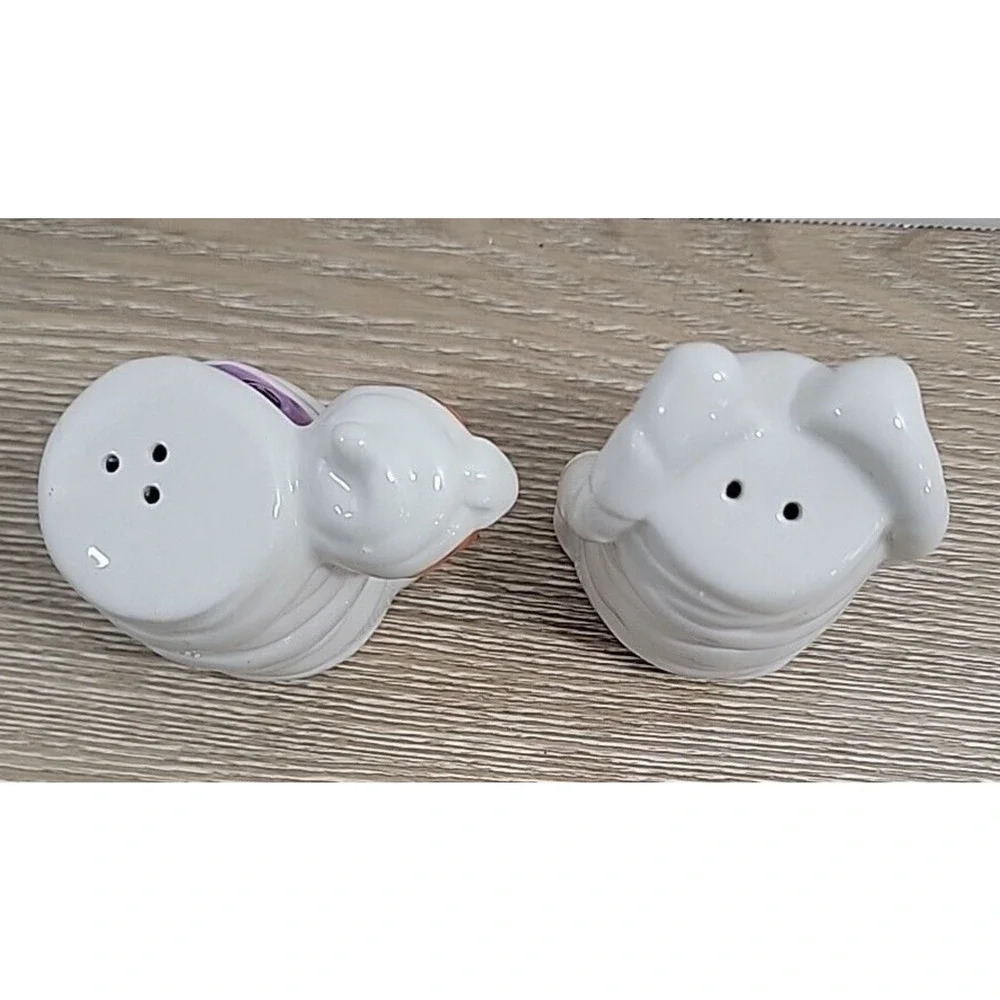 Halloween Mummy Salt and Pepper‎ Shakers Spooky Ceramic Figurines 3in
